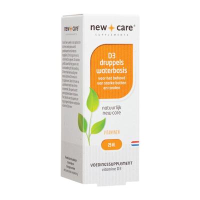 New Care D3 druppels waterbasis 25 Milliliter New Care D3 druppels waterbasis 25 Milliliter