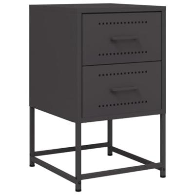 Nachtkastje 36x39x60,5 cm staal zwart