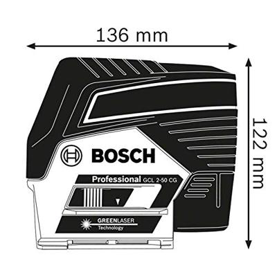 Bosch Professional GCL2-50 CG+RM2 Punt- en lijnlaser Zelfnivellerend Reikwijdte (max.): 20 m - thumbnail