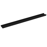 Wandschappen 2 st 100x9x3 cm zwart - thumbnail
