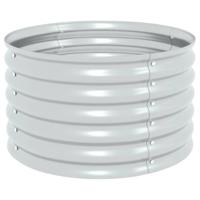 VidaXL Plantenbak verhoogd 80x80x44 cm gegalvaniseerd staal zilver - thumbnail
