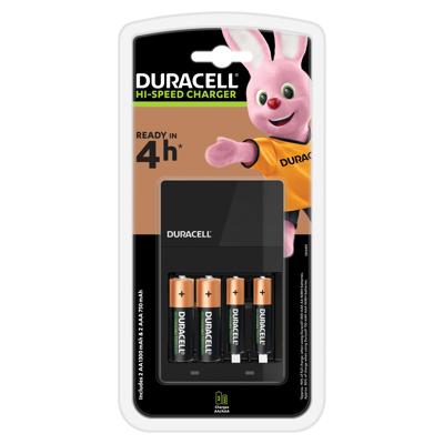 Battery Sales Europe Duracell oplader charger cef14 incl. 2x aa1300mah & 2x aaa 750mah, 5dlg.