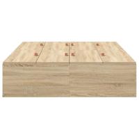 Bedframe Sonoma eiken 190 x 120 x 31.5 cm Bewerkt hout - thumbnail