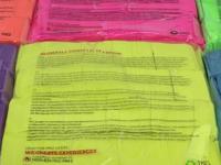 TCM FX Slowfall Confetti Rectangular 55x18mm, neon-orange, uv active, 1kg - thumbnail