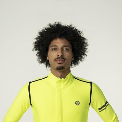 AGU Rain Jersey Fietsshirt Lange Mouwen Performance Heren - Geel - XXL