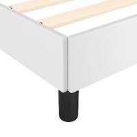 Bedframe kunstleer wit 100x200 cm - thumbnail