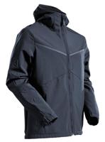 MASCOT Customized Softshell jas capuchon - 22102-649 - donkermarine - maat M - thumbnail