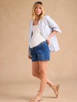 Zwangerschapsjeans met een fantasie vlecht en afneembare band ENVIE DE FRAISE double stone - thumbnail