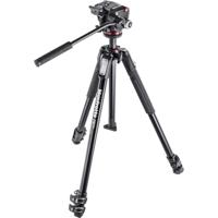 Manfrotto 190X - Kit trípode y rótula 2 Way fluida, 3 Secciones, Aluminio - thumbnail