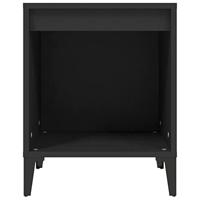 Nachtkastjes 2 st 40x35x50 cm zwart - thumbnail
