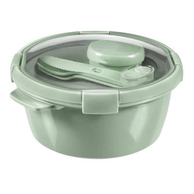 Curver smart to go eco lunchset rond 1,6 liter + bestekset & sauscup