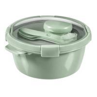 Curver smart to go eco lunchset rond 1,6 liter + bestekset & sauscup - thumbnail