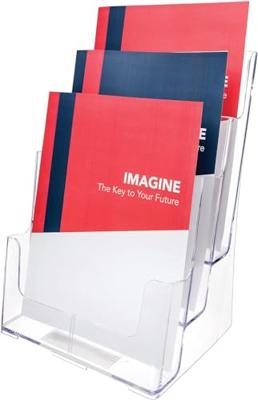 Deflecto folderhouder ft A4, 3 opbergvakken