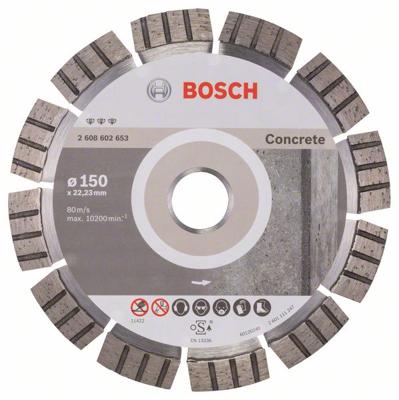 Bosch Accessories 2608602653 Bosch Power Tools Diamanten doorslijpschijf Diameter 150 mm 1 stuk(s) Bosch Accessories 2608602653 Bosch Power Tools Diamanten doorslijpschijf Diameter 150 mm 1 stuk(s)