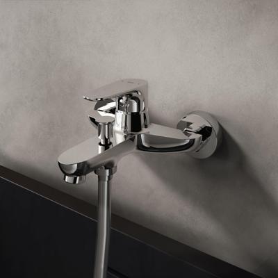 Badkraan Hotbath Gringo 15cm Hartafstand Mengkraan Opbouw Rond Glans Chroom 1 Greeps Uitloop en Omstelling Badkraan Hotbath Gringo 15cm Hartafstand Mengkraan Opbouw Rond Glans Chroom 1 Greeps Uitloop en Omstelling