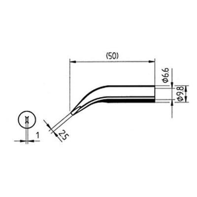 Ersa 0832WD Soldeerpunt Beitelvorm, gebogen Inhoud: 1 stuk(s)