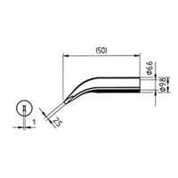 Ersa 0832WD Soldeerpunt Beitelvorm, gebogen Inhoud: 1 stuk(s) - thumbnail