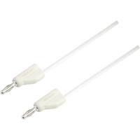 VOLTCRAFT MSB-300 Meetsnoer Banaanstekker 4 mm Silicone 25.00 cm Wit 1 stuk(s) - thumbnail