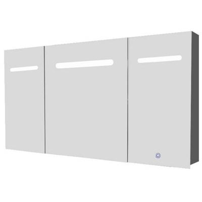 Spiegelkast Best Design Aluma Incl. LED verlichting 120x80cm Spiegelkast Best Design Aluma Incl. LED verlichting 120x80cm