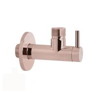 Hoekstopkraan Hotbath Cobber Rond met Filter Geborsteld Koper PVD - thumbnail