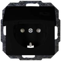 Kopp Paris mat zwart inbouw stopcontact RA met deksel - 4625310 - thumbnail