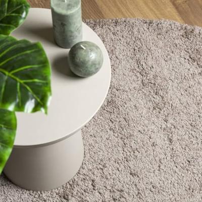 VidaXL Vloerkleed pamplona shaggy hoogpolig modern ø 100 cm beige VidaXL Vloerkleed pamplona shaggy hoogpolig modern ø 100 cm beige