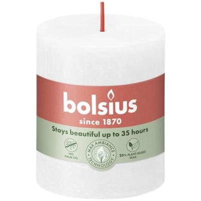 Bolsius Rustiek stompkaars 80/68 Wit