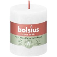 Bolsius kaars rustiek 8x7 cm cloudy wit - thumbnail
