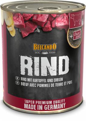 Belcando Super Premium blik [6 x 800 g rundvlees met aardappelen en erwten] | natvoer voor honden | natvoer blik | compleet voer voor honden van alle rassen