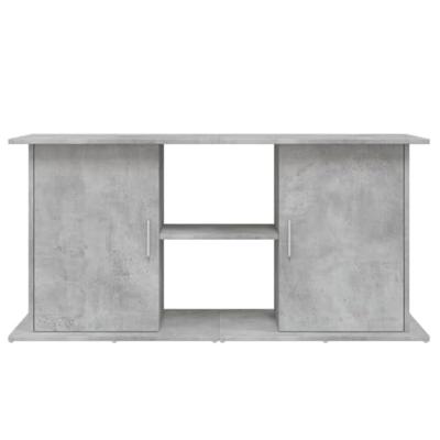 Aquariumstandaard 121x41x58 cm bewerkt hout betongrijs - thumbnail