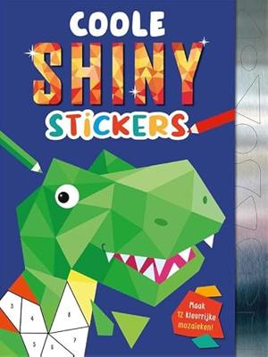 Rebo Publishers Coole shiny stickers dino&apos;s robots en raketten stickermozaïekboek