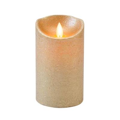 LED Kaars Wax Goud 12,5cm