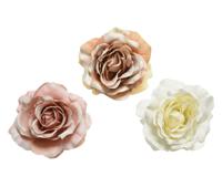 Roos zijde clip d14h8,5 cm a3 kerstversiering Decoris - Decoris - thumbnail