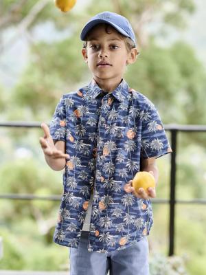 Jongenshemd marineblauw Jongenshemd marineblauw