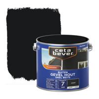 Cetabever Gevelhout Snel Beits Dekkend Zijdemat - Zwart - 2,5 liter - thumbnail