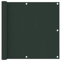 VidaXL Balkonscherm 90x500 cm oxford stof donkergroen - thumbnail