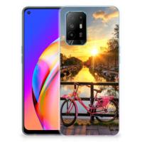 OPPO A94 5G | Reno5 Z | Silliconen Back Cover | Amsterdamse Grachten - thumbnail