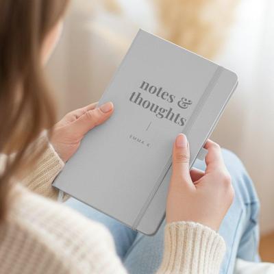 Notitieboekje graveren - Grijs