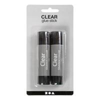 Creativ Company Transparante lijmstift, rond, 10 gr, 2 stuk/ 1 doos - thumbnail