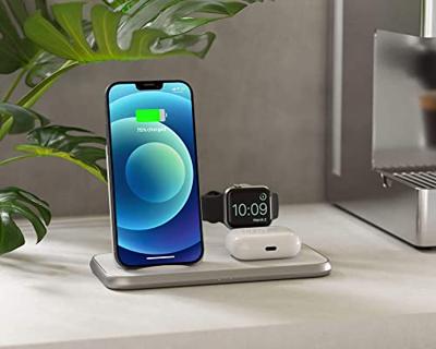 ZENS Aluminium Series 4 in 1 Stand Wireless Charger + Watch ZEDC15W/00 Inductie lader Uitgangen Qi-standaard, USB Wit ZENS Aluminium Series 4 in 1 Stand Wireless Charger + Watch ZEDC15W/00 Inductie lader Uitgangen Qi-standaard, USB Wit