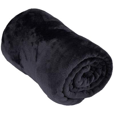 Flanellen plaid 200x150cm donkergrijs