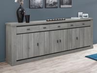 Dressoir MADRAS 4 deuren 5 lades dark forest - thumbnail