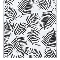 VidaXL Buitenkleed arakil 120x180 cm pp wit en zwart - thumbnail