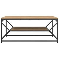 Salontafel artisanaal eikenkleurig 90 x 50 x 40 cm - thumbnail