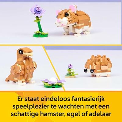 LEGO® CREATOR 31376 3-in-1 set van nieige hamster met bloem (31376)
