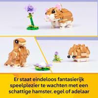 LEGO® CREATOR 31376 3-in-1 set van nieige hamster met bloem (31376) - thumbnail