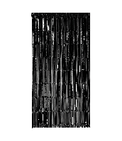 Deurgordijn zwart 200x100cm - thumbnail