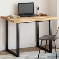 Tafelblad rechthoekig 100x80x4 cm massief acaciahout - thumbnail