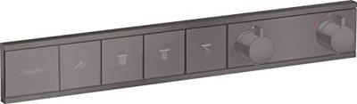 Hansgrohe RainSelect thermostaat inbouw voor 4 functies, Brushed Black Chrome Hansgrohe RainSelect thermostaat inbouw voor 4 functies, Brushed Black Chrome