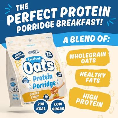 Critical Oats Protein Porridge 600gr Golden Syrup